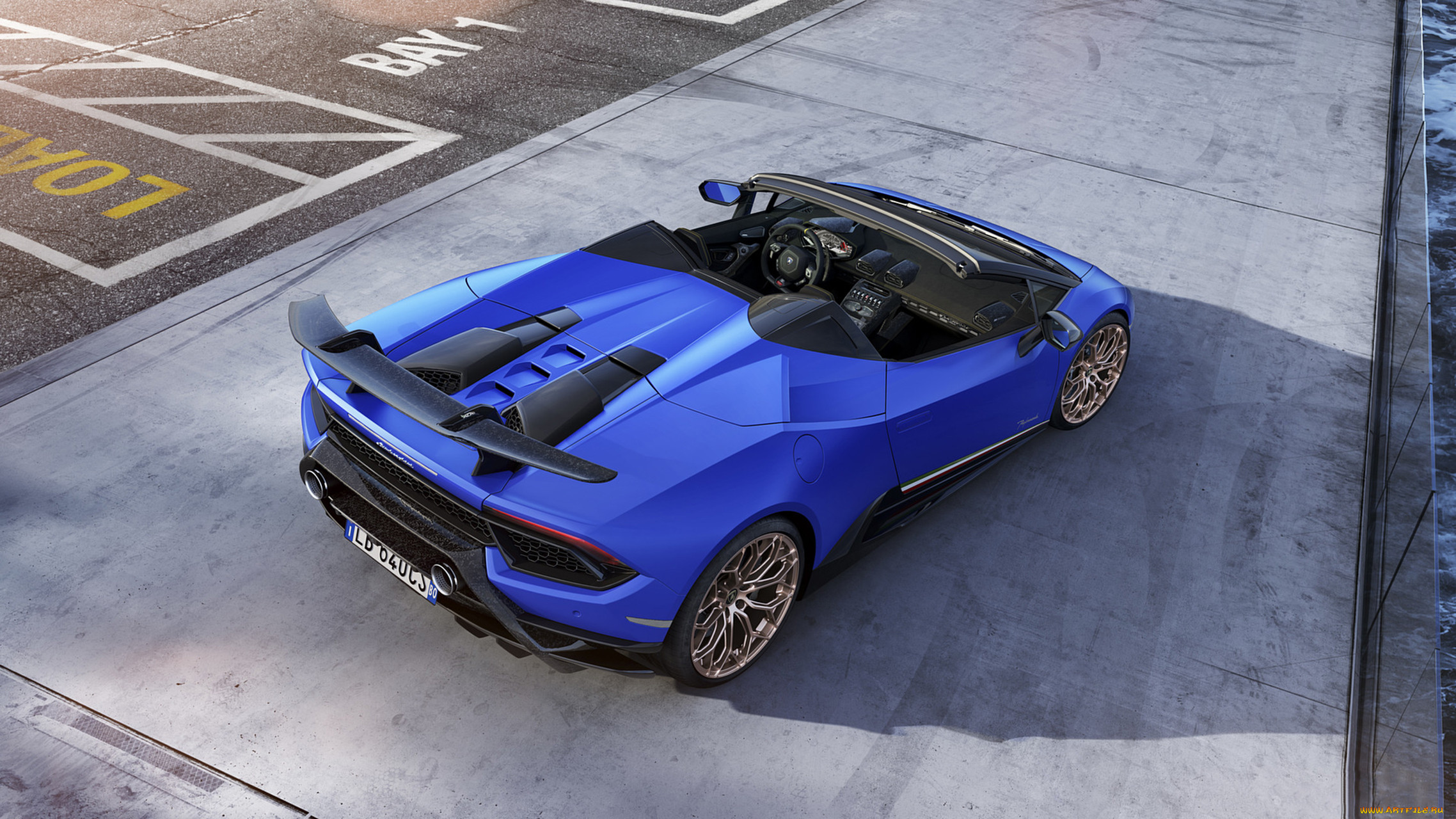 lamborghini huracan spyder performante 2019, , lamborghini, blue, 2019, performante, spyder, huracan